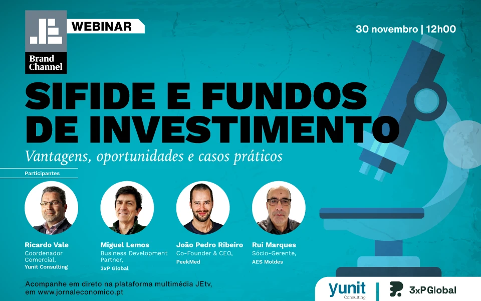 Webinar - SIFIDE e Fundos de Investimento: vantagens, oportunidades e casos práticos