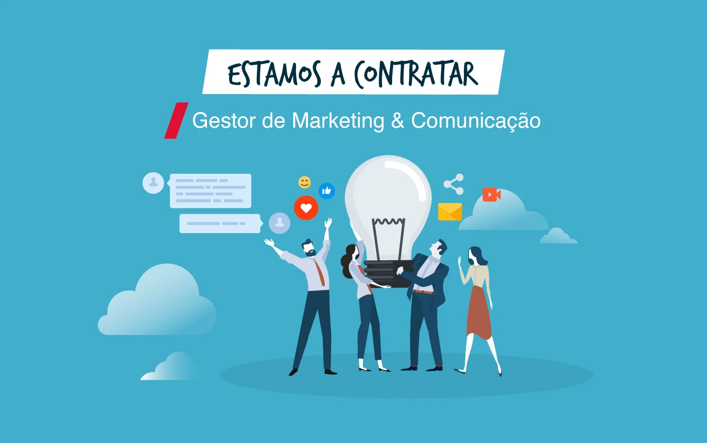 Marketing & Comunicação | Estamos a Recrutar um(a) Gestor(a)!