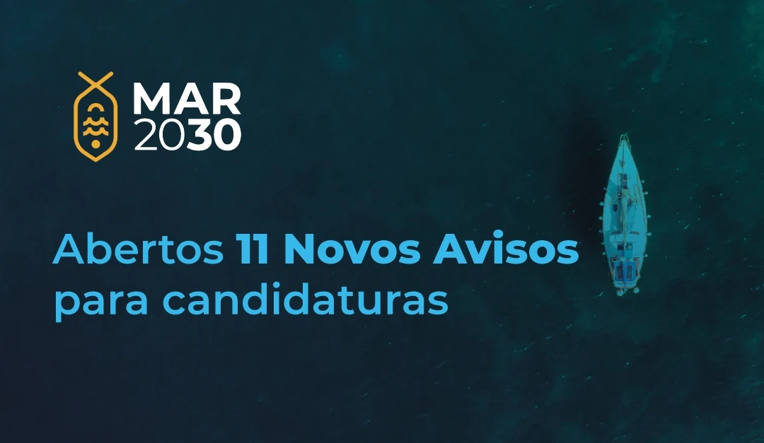 MAR 2030: Abertos 11 novos avisos com 140,1 milhões de euros de apoio público