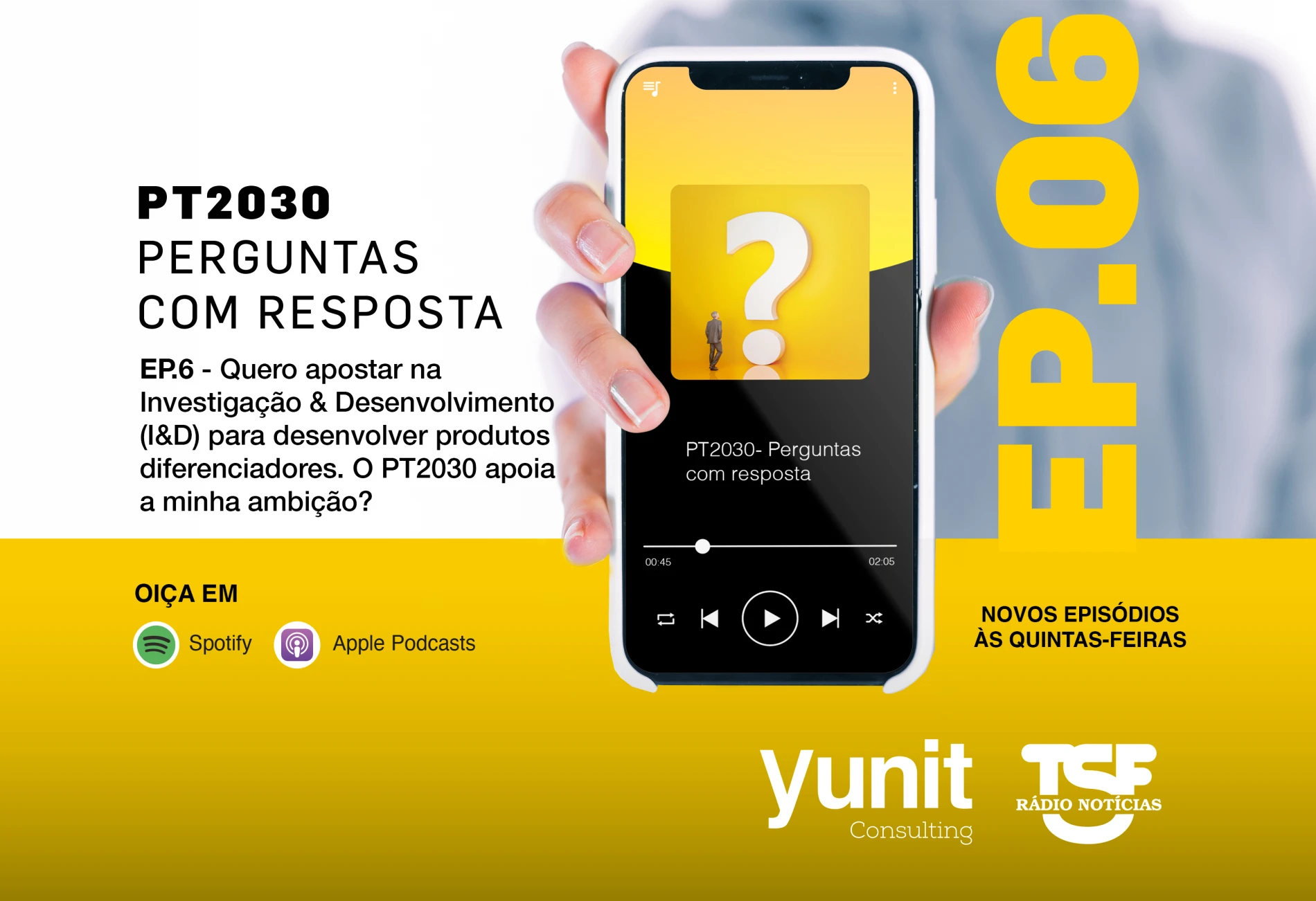 Oiça o 6º episódio – Podcast “PT2030: perguntas com resposta” – Investigação & Desenvolvimento