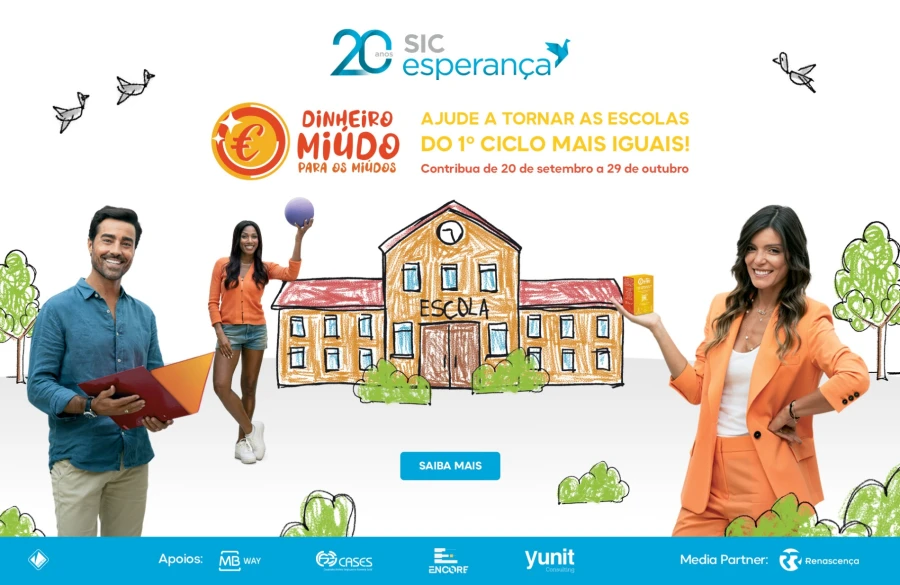 Yunit junta-se à SIC Esperança para ajudar a construir um Futuro   = para as Nossas Escolas