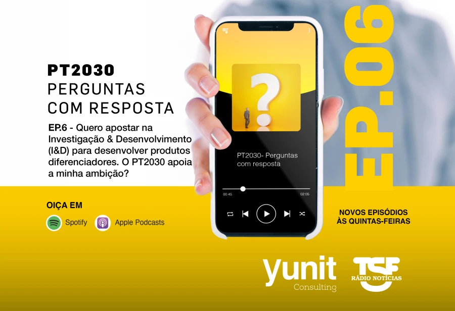 Oiça o 6º episódio – Podcast “PT2030: perguntas com resposta” – Investigação & Desenvolvimento